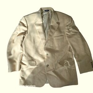 Brooks Brothers 346 Mens Camel Hair Blazer Jacket Sport Coat Beige 43R‎